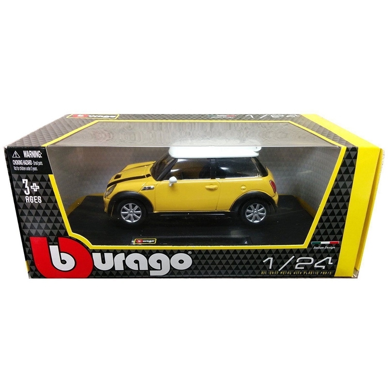 Bburago 1:24 Mini Cooper S κίτρινοBburago 1:24 Mini Cooper S κίτρινο