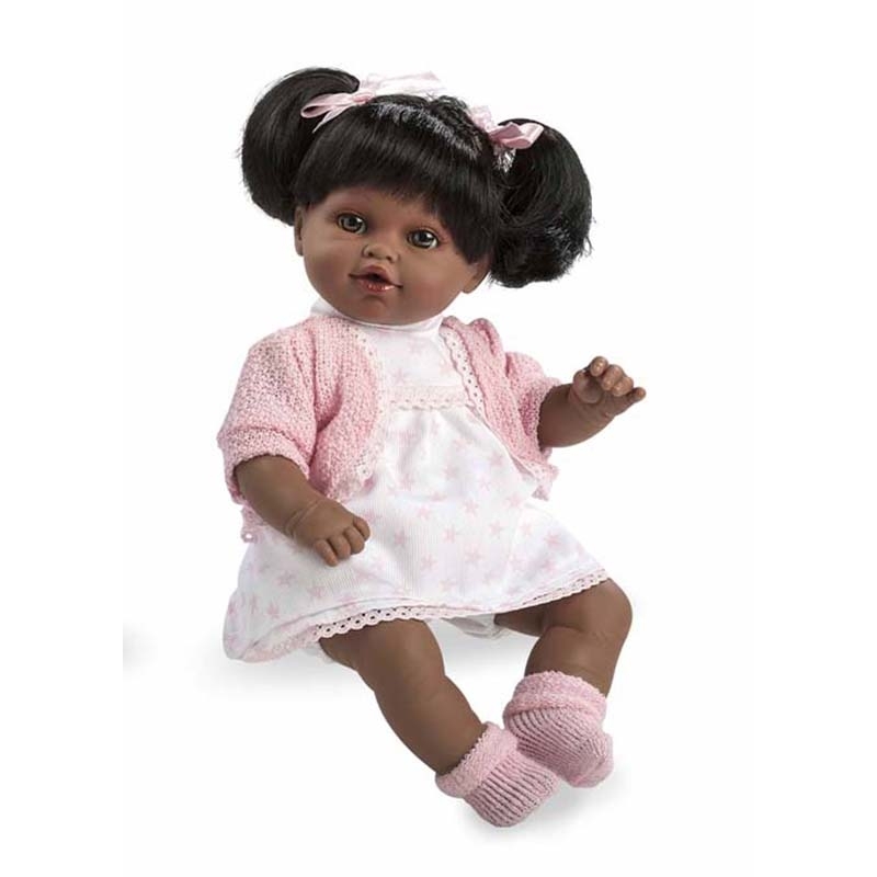 Κούκλα με Πιπίλα και Ήχους Emma Μαυρούλα 33 εκ.Κούκλα με Πιπίλα και Ήχους Emma Μαυρούλα 33 εκ.