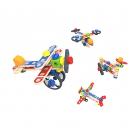 Ξύλινη Κατασκευή Αεροπλάνα Tooky Toy (TKF032)
