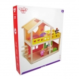 Ξύλινο Σπίτι - Βίλα με Αξεσουάρ και Κουκλάκια Tooky Toy (ΤΚΒ855)