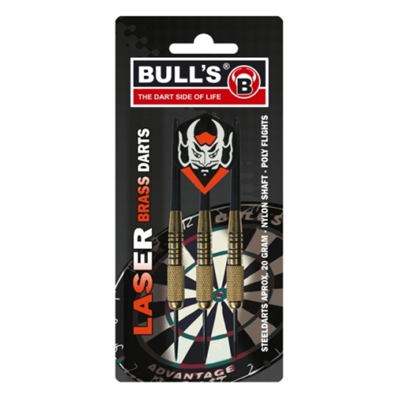 Σετ 3 βελάκια Bulls Steeldart Laser Brass 20gΣετ 3 βελάκια Bulls Steeldart Laser Brass 20g