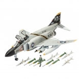 Πολεμικό Αεροπλάνο F-4J Phantom II 1/72 σετ δώρου με χρώματα & κόλλα
