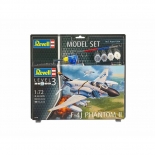 Πολεμικό Αεροπλάνο F-4J Phantom II 1/72 σετ δώρου με χρώματα & κόλλα