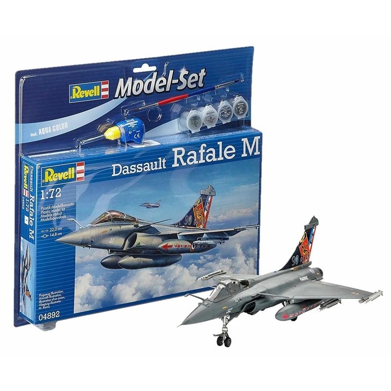 Πολεμικό Αεροπλάνο Dassault Rafale M 1/72 σετ δώρου με χρώματα & κόλλαΠολεμικό Αεροπλάνο Dassault Rafale M 1/72 σετ δώρου με χρώματα & κόλλα