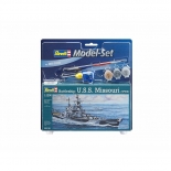 Πολεμικό Πλοίο Battleship U.S.S Missouri 1/1200 σετ δώρου με χρώματα και κόλλα