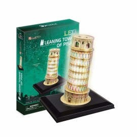 3D Παζλ - Πύργος της Πίζας LED φωτιζόμενο 15 κομ.