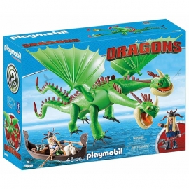 Playmobil Dragons - Πέτρας και Δικέφαλος Δράκος (9458)