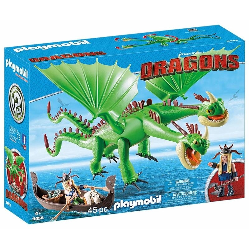 Playmobil Dragons - Πέτρας και Δικέφαλος Δράκος (9458)Playmobil Dragons - Πέτρας και Δικέφαλος Δράκος (9458)