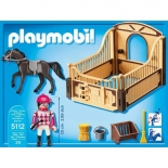 Playmobil Φάρμα των Πόνυ - Άλογο με Αναβάτη και Σταύλο (5112)