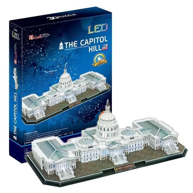 3D Παζλ - The Capitol Hill LED φωτιζόμενο 150 τεμ.3D Παζλ - The Capitol Hill LED φωτιζόμενο 150 τεμ.