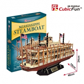 3D Παζλ - Mississippi Steamboat 142 τεμ.