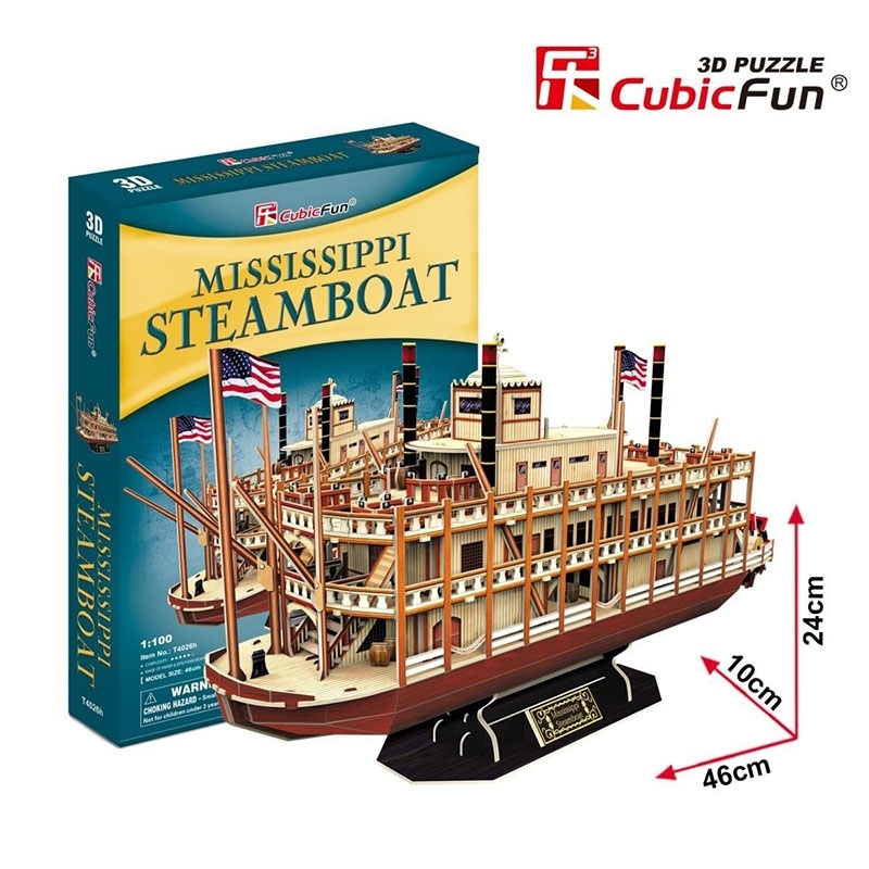 3D Παζλ - Mississippi Steamboat 142 τεμ.3D Παζλ - Mississippi Steamboat 142 τεμ.