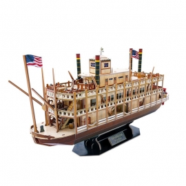 3D Παζλ - Mississippi Steamboat 142 τεμ.