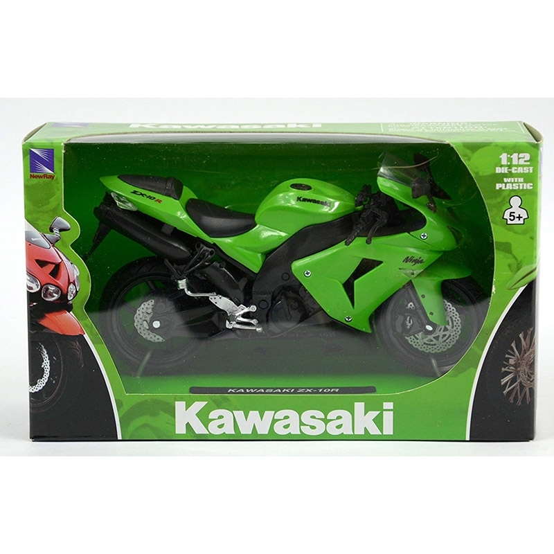Myu Μοτοσυκλέτα NewRay Kawasaki ZX-10R 1/12 πράσινη (42443