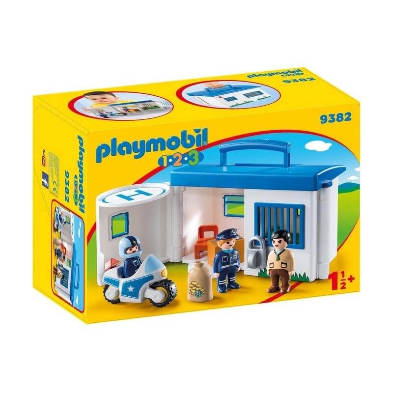 Playmobil Προσχολική Σειρά 1-2-3 Αστυνομικό Τμήμα Βαλιτσάκι(9382)Playmobil Προσχολική Σειρά 1-2-3 Αστυνομικό Τμήμα Βαλιτσάκι(9382)
