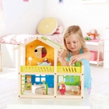 Εξοχικό Κουκλόσπιτο με Έπιπλα και Κουκλάκια Hape