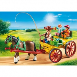 Playmobil Άμαξα με Οδηγό και Παιδάκια (6932)
