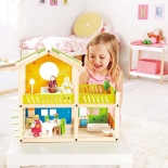 Εξοχικό Κουκλόσπιτο με Έπιπλα και Κουκλάκια Hape