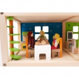 Εξοχικό Κουκλόσπιτο με Έπιπλα και Κουκλάκια Hape