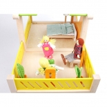 Εξοχικό Κουκλόσπιτο με Έπιπλα και Κουκλάκια Hape