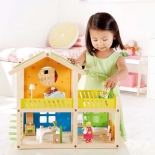 Εξοχικό Κουκλόσπιτο με Έπιπλα και Κουκλάκια Hape