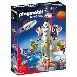 Playmobil Space - Πύραυλος Διαστημικής Αποστολής με Σταθμό (9488)