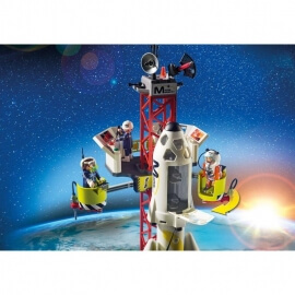 Playmobil Space - Πύραυλος Διαστημικής Αποστολής με Σταθμό (9488)