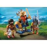 Playmobil Οι Νάνοι Επιτίθενται - Βασιλιάς των Νάνων με Δυο Φρουρούς (9344)