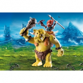 Playmobil Οι Νάνοι Επιτίθενται - Γιγαντιαίο Τρολ με Νάνο Πολεμιστή (9343)