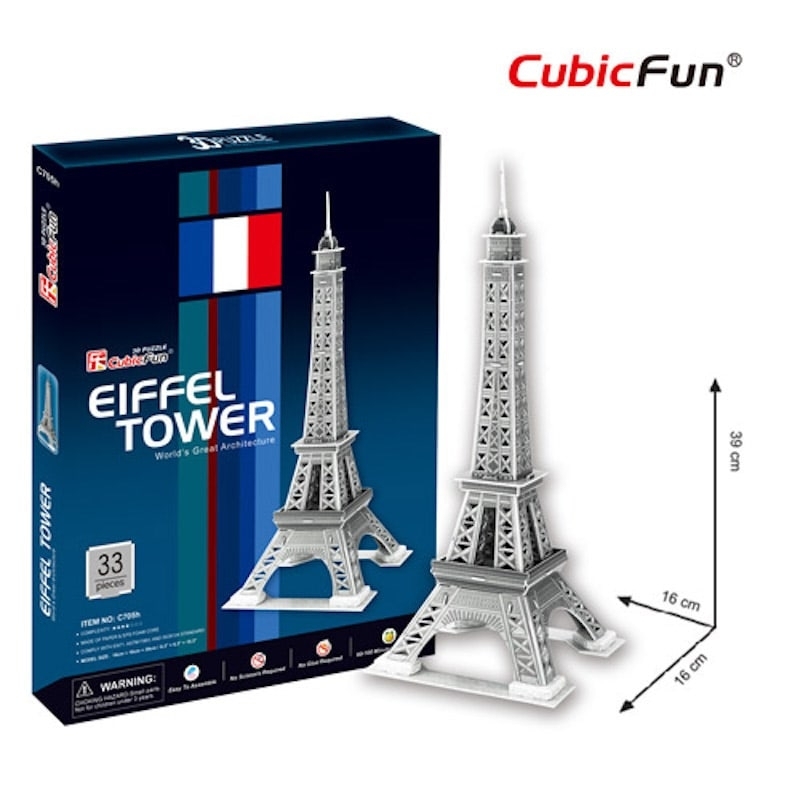 3D Παζλ - Πύργος Eiffel 33τεμ.3D Παζλ - Πύργος Eiffel 33τεμ.