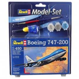 Αεροπλάνο Boeing 747-200 σετ δώρου με χρώματα & κόλλα