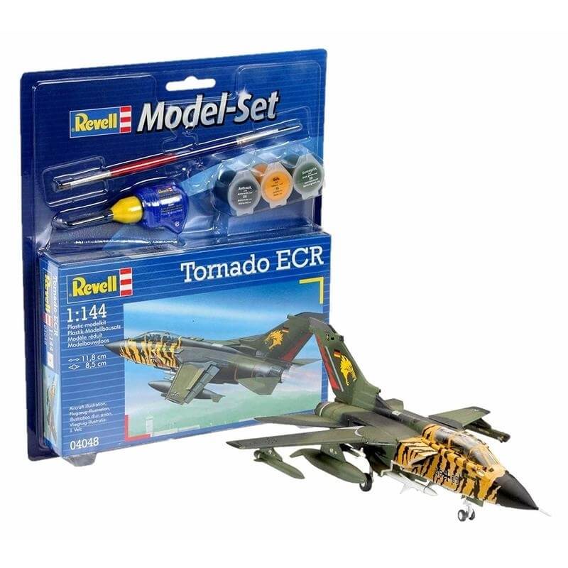 Πολεμικό Αεροπλάνο Tornado ECR 1/144 σετ δώρου με χρώματα & κόλλαΠολεμικό Αεροπλάνο Tornado ECR 1/144 σετ δώρου με χρώματα & κόλλα