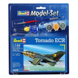 Πολεμικό Αεροπλάνο Tornado ECR 1/144 σετ δώρου με χρώματα & κόλλα