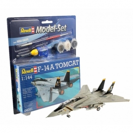 Πολεμικό Αεροπλάνο F-14 Tomcat 1/144 σετ δώρου με χρώματα & κόλλα