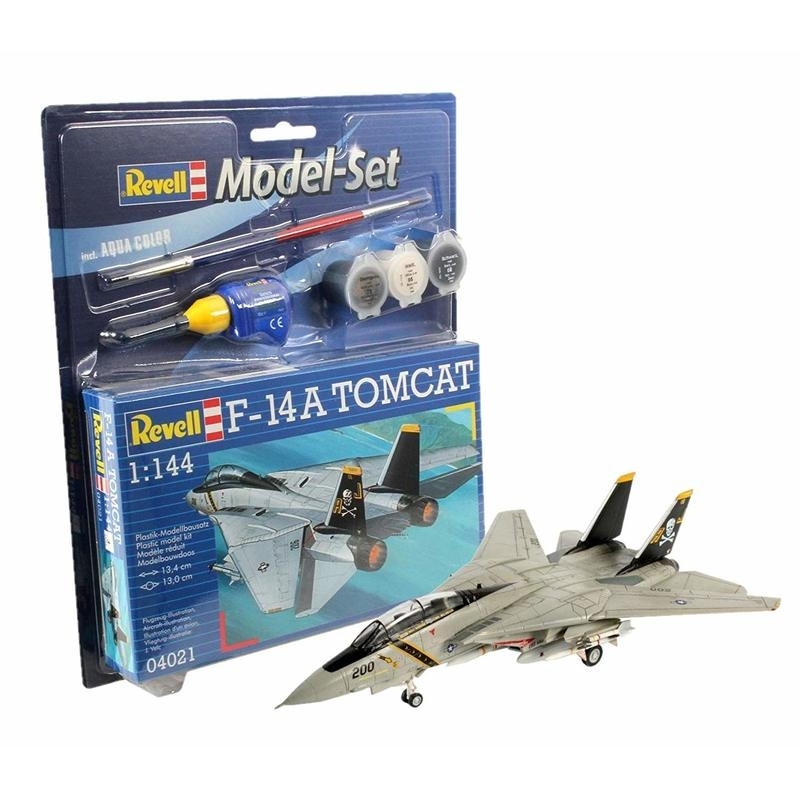 Πολεμικό Αεροπλάνο F-14 Tomcat 1/144 σετ δώρου με χρώματα & κόλλαΠολεμικό Αεροπλάνο F-14 Tomcat 1/144 σετ δώρου με χρώματα & κόλλα