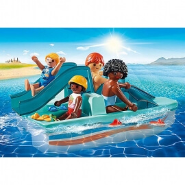 Playmobil Summer Fun - Θαλάσσιο Ποδήλατο με Τσουλήθρα (9424)